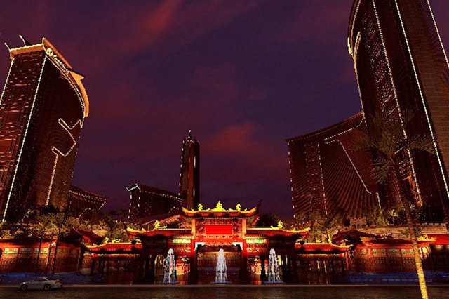 An artist's rendering of the Resorts World Las Vegas, which will be built on the Las Vegas Strip. Genting Group wants to bring a live panda habitat, a replica of the Great Wall of China, a 7.5-a ...