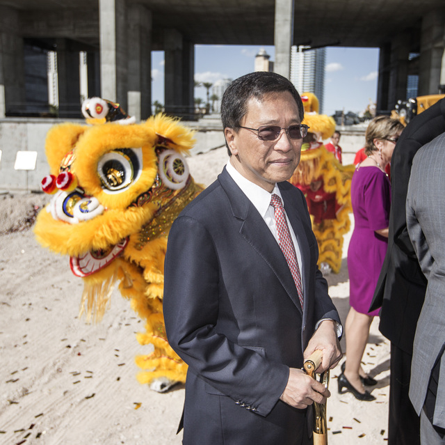 K.T. Lim, chairman, CEO of Genting Group, during the groundbreaking of the $4 billion Resorts World Las Vegas resort property, the site of the former Stardust hotel-casino on Tuesday, May 5, 201 ...