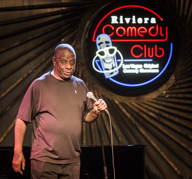 Comedian Jimmy "J.J." Walker performs at the  Riviera Comedy Club, 2901 Las Vegas Blvd. South, on Monday, April 20, 2015. Walker performed at the hotel in the late '70s. The resort will close Mond ...