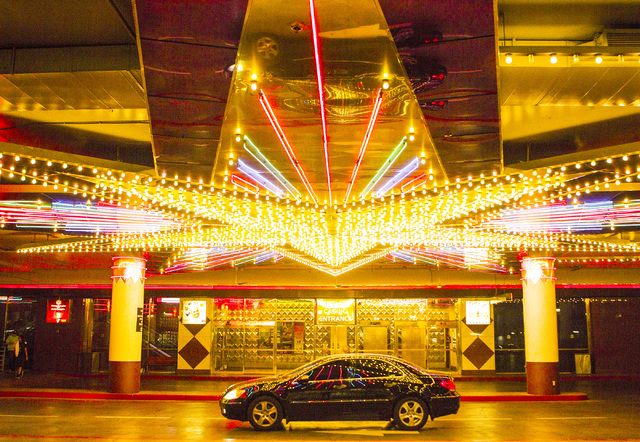 The west valet entrance at the Riviera hotel-casino, 2901 Las Vegas Blvd. South, as seen Monday, April 20, 2015. The resort will close Monday, May 4, to make room for Las Vegas Convention Center e ...