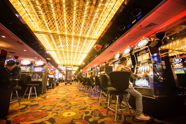 Gamblers as seen at the Riviera hotel-casino, 2901 Las Vegas Blvd. South, on Wednesday, April 23, 2015. The resort will close Monday,May 4, to make room for Las Vegas Convention Center expansion.  ...