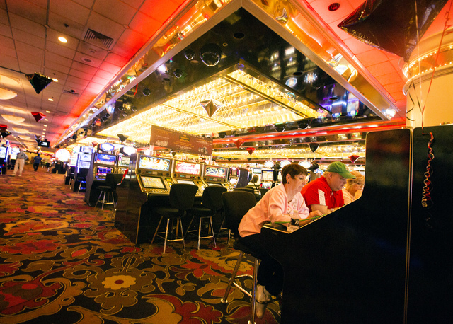 The gaming area of the Riviera hotel-casino, 2901 Las Vegas Blvd. South, on  Monday, April 20, 2015. The 60-year-old resort will close Monday, May 4.  (Jeff Scheid/Las Vegas Review-Journal) Follow J …