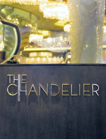 The exterior of The Chandelier in the Cosmopolitan hotel-casino at 3708 Las Vegas Blvd., South, in Las Vegas is shown on Tuesday, Jan. 22, 2013. (Bill Hughes/Las Vegas Review-Journal)