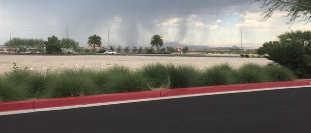 Rain is seen in Las Vegas on June 14, 2015. (Courtesy, Tracey Phillips)
