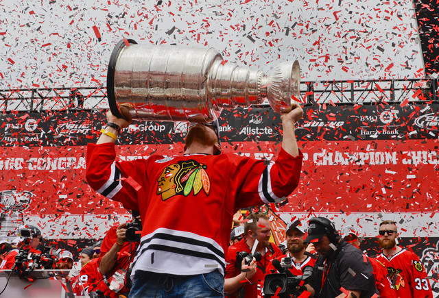 Chicago Blackhawks 2015 Stanley Cup Champs 6-Player Commemorative