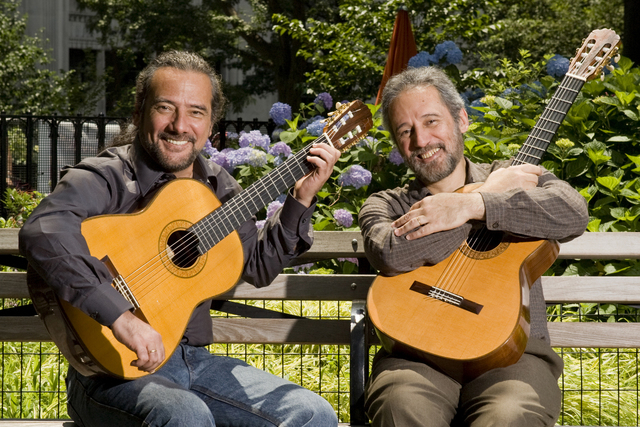 Brothers Odair and Sergio Assad joined fellow guitarist Romero Lubambo for "Samba Exotico" at The Smith Center's Cabaret Jazz.