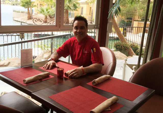 Chef Beni Velazquez takes a moment May 18, 2015, to talk about opening three eateries inside one space at the neighborhood shopping center in Desert Shores: Isabela’s Seafood, Tapas & Grill, wit ...