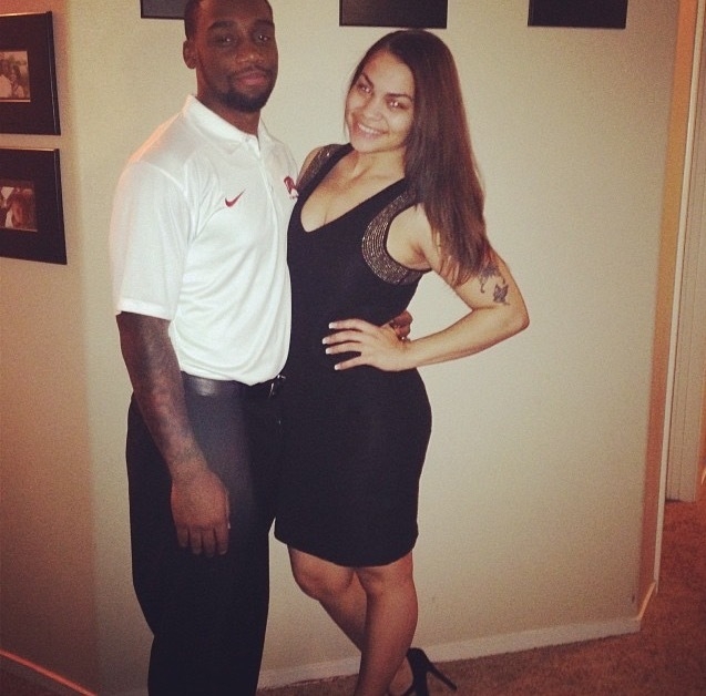 Former UNLV defensive back Sidney Hodge with his wife, Natiyah. Photo courtesy of Natiyah Hodge.