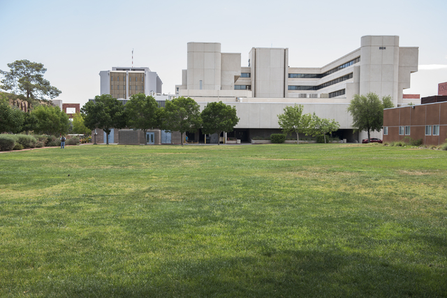 The site of the planned Hospitality Hall college building is seen at the UNLV campus in Las Vegas on Wednesday, June 10, 2015. Ground breaking for construction is expected to start in the fall. (M ...