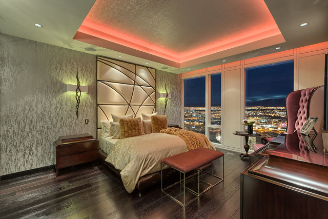Courtesy photo
Steve Mason and Angeles Scorsetti listed their furnished Mandarin Oriental’s 41st floor penthouse for $3.1 million through Luxe Estates & Lifestyles. This is the master bath.
