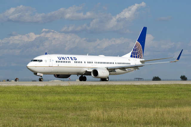 A United Airlines plane sits on an unidentified runway in this photo provided by the airline. (Courtesy)