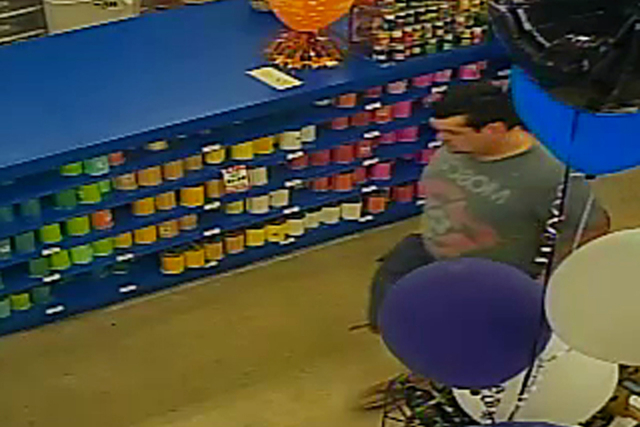 Las Vegas police arrested a man who they say robbed a west valley party supply store at knifepoint last month, according to police. (Courtesy Las Vegas Metropolitan Police Department)