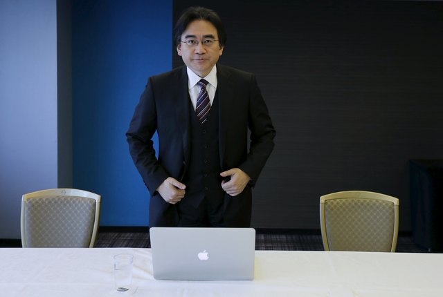 Nintendo Co's President and Chief Executive Satoru Iwata attends an interview with Reuters in Tokyo in this May 8, 2014 file photo. Iwata, died on July 11, 2015, due to a growth in his bile duct,  ...