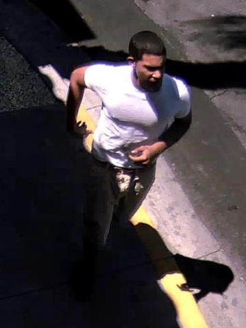 Henderson police are looking for a man they say robbed a bank customer in June. (Courtesy/Henderson Police Department)