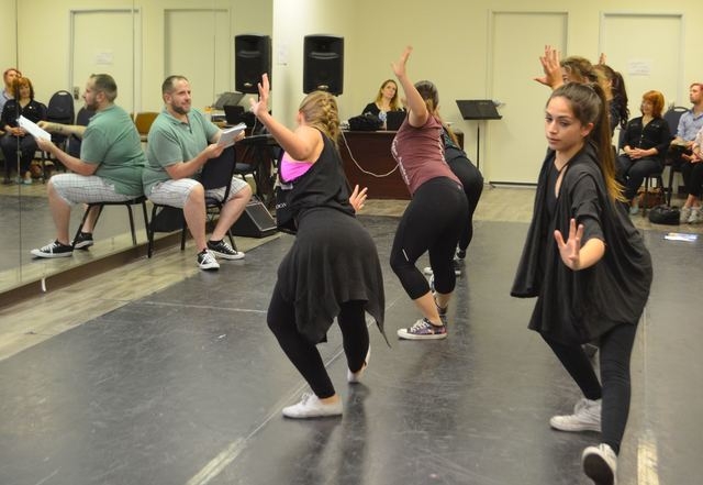 Director Troy Heard, left, watches dancers rehearse for "Bye Bye Birdie." Performances of the musical are scheduled at 8:05 p.m. July 8-25 at Super Summer Theatre at Spring Mountain Ranch State Pa ...