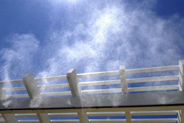Thinkstock
Mist cooling works to lower the surrounding air temperature by a process of evaporation.