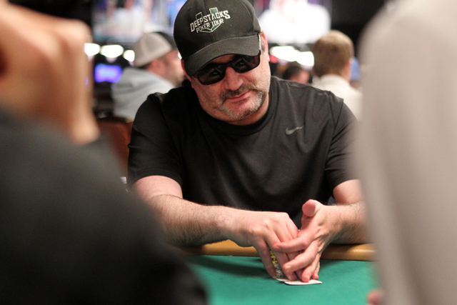 Mike Matusow competes during Day 2A of the World Series of Poker event at the Rio Convention Center in Las Vegas Wednesday, July 8, 2015. (Erik Verduzco/Las Vegas Review-Journal) Follow Erik Verdu ...