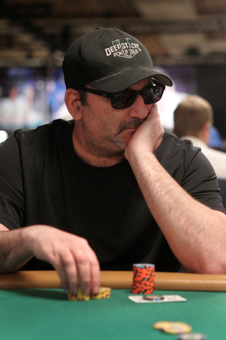 Mike Matusow competes during Day 2A of the World Series of Poker event at the Rio Convention Center in Las Vegas Wednesday, July 8, 2015. (Erik Verduzco/Las Vegas Review-Journal) Follow Erik Verdu ...