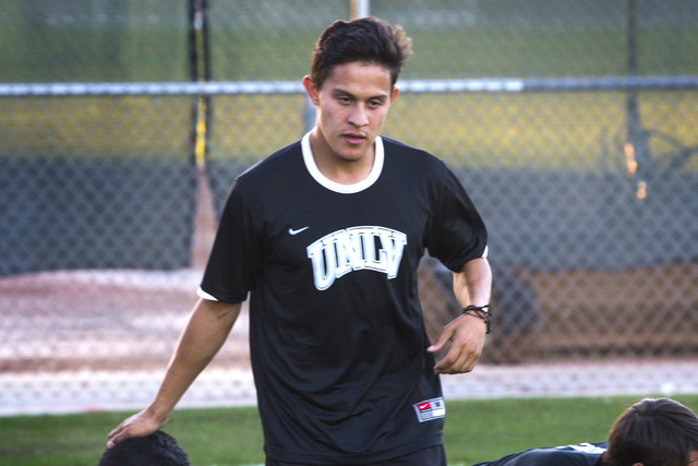 UNLV Men's Soccer leading scorer Salvador Berna during practice at  Peter Johann Soccer Field on Monday, Nov.10, 2014. The 2014 WAC conference champions depart this week for the conference tournam ...