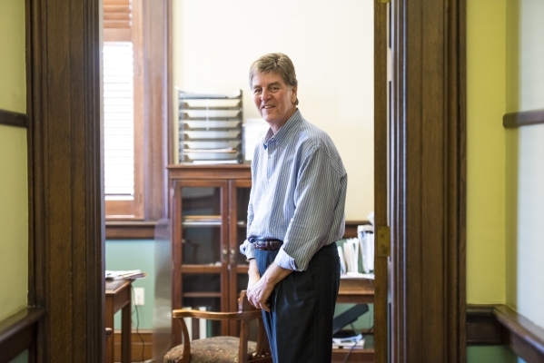 Mayor Andrew "FoFo" Gilich stands in his office at City Hall in Biloxi, Miss. The Gulf Coast in the past 10 years has faced the challenges of hurricanes, the Deepwater Horizon oil spill  ...
