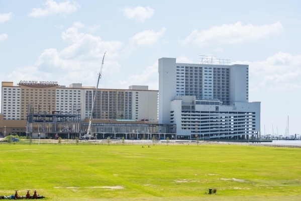 Construction of a new hotel and waterpark is underway Aug. 12 in Biloxi, Miss. Beau Rivage General Manager Marcus Glover says: "A diversification to the economy is important. We need attracti ...