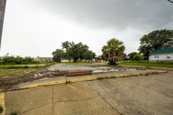 A empty lot where a house once was in Biloxi, Miss. before Hurricane Katrina is shown on Saturday, Aug. 16, 2015. (Joshua Dahl/Las Vegas Review-Journal)