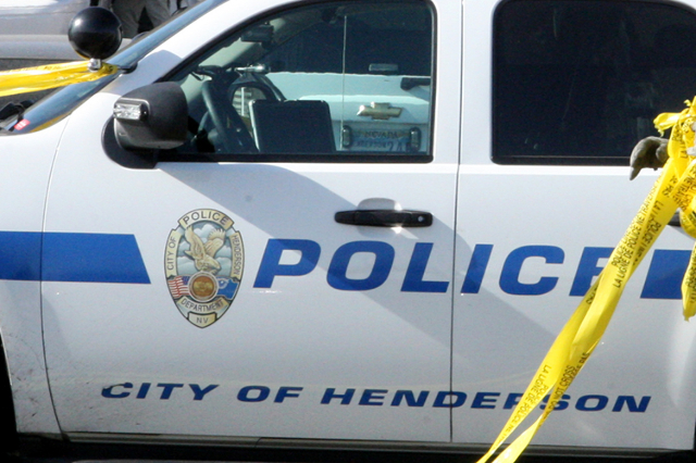 Henderson police car. (Michael Quine/Las Vegas Review-Journal file photo)