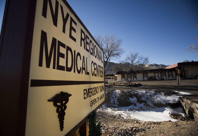 The Nye Regional Medical Center in Tonopah, seen in December 2013. *Jeff Scheid/Las Vegas Review-Journal)