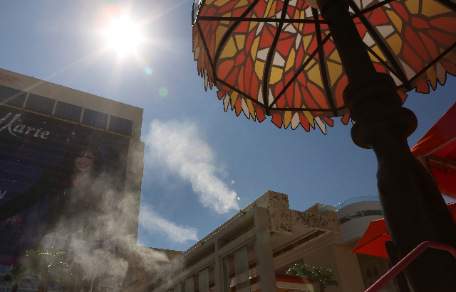 Las Vegas will see sunny skies and hot temperatures this weekend. (Las Vegas Review-Journal file)