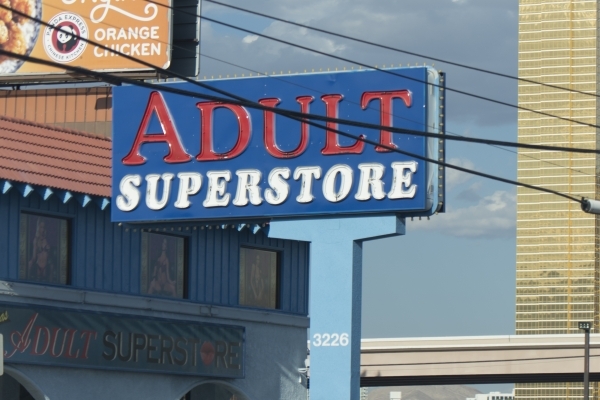 The Adult Superstore at 3226 Spring Mountain Road in Las Vegas is shown Friday, Sept. 4, 2015. (Jason Ogulnik/Las Vegas Review-Journal)