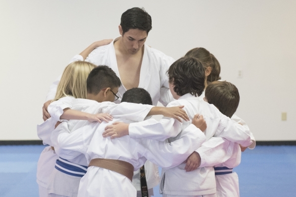 Hiroshi Allen teaches a class in his new dojo location at 8433 West Lake Mead Blvd.in Las Vegas Wednesday, Sept. 9, 2015. (Jason Ogulnik/Las Vegas Review-Journal)