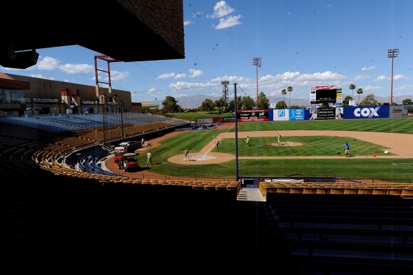 Cashman Field is seen after the final game of the Las Vegas 51s final game of the seasonon Monday. (Josh Holmberg/Las Vegas Review-Journal)