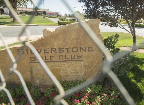 Silverstone Golf Club, 8600 Cupp Drive, taken through a portable fence is seen Thursday, Sept. 3, 2015. (Jeff Scheid/Las Vegas Review-Journal) Follow him @jlscheid