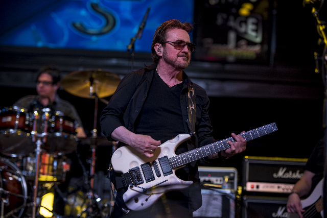 Blue Oyster Cult performs at the 3rd Street Stage on the Fremont Street Experience in Las Vegas on Sunday, Sept. 6, 2015. (Joshua Dahl/Las Vegas Review-Journal)