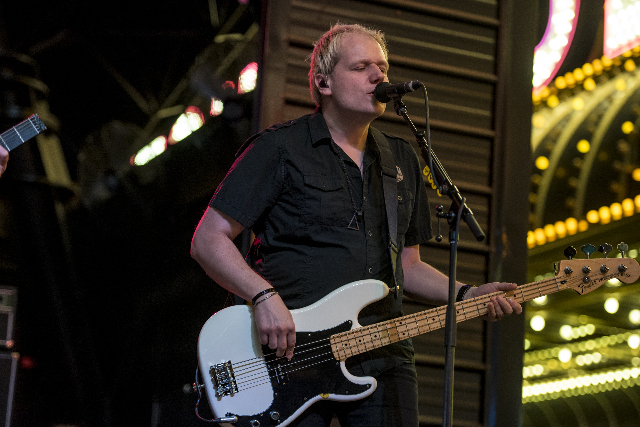 Blue Oyster Cult performs at the 3rd Street Stage on the Fremont Street Experience in Las Vegas on Sunday, Sept. 6, 2015. (Joshua Dahl/Las Vegas Review-Journal)