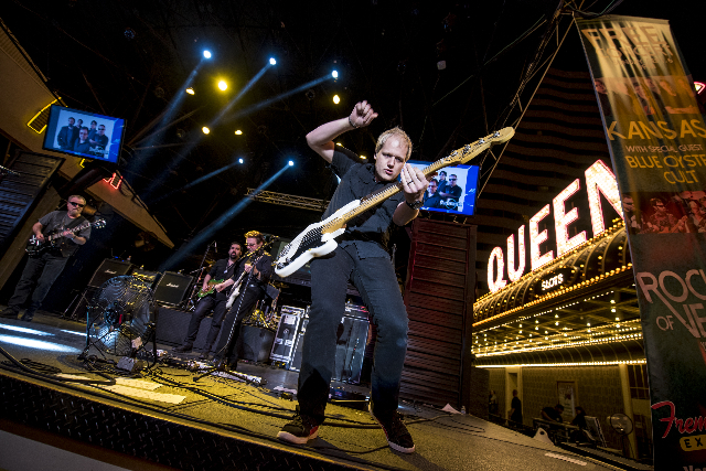 Blue Oyster Cult performs at the 3rd Street Stage on the Fremont Street Experience in Las Vegas on Sunday, Sept. 6, 2015. (Joshua Dahl/Las Vegas Review-Journal)