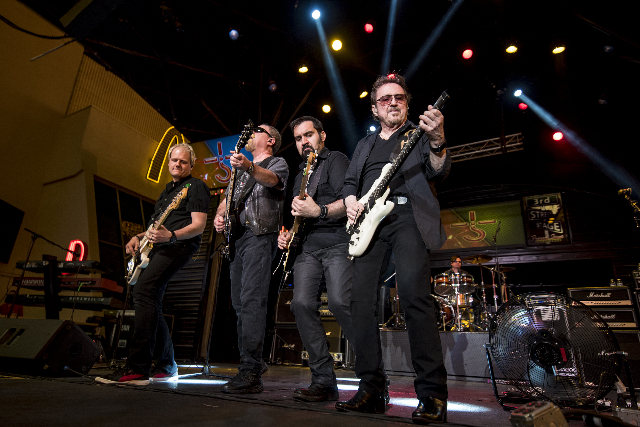 Blue Oyster Cult performs at the 3rd Street Stage on the Fremont Street Experience in Las Vegas on Sunday, Sept. 6, 2015. (Joshua Dahl/Las Vegas Review-Journal)