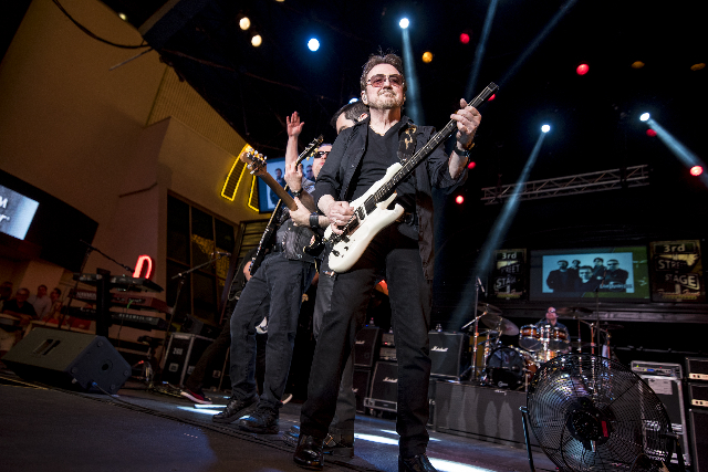 Blue Oyster Cult performs at the 3rd Street Stage on the Fremont Street Experience in Las Vegas on Sunday, Sept. 6, 2015. (Joshua Dahl/Las Vegas Review-Journal)