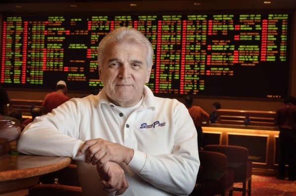 South Point oddsmaker Jimmy Vaccaro poses in the sports book at the hotel-casino in Las Vegas on Friday, Sept. 11, 2015. Bill Hughes/Las Vegas Review-Journal