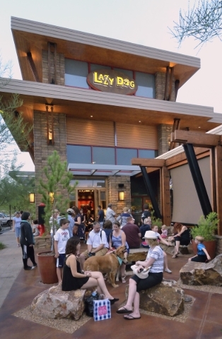 The exterior of Lazy Dog Restaurant and Bar is shown in Downtown Summerlin at 1725 Festival Plaza Drive in Las Vegas on Saturday, Sept. 12, 2015. Bill Hughes/Las Vegas Review-Journal