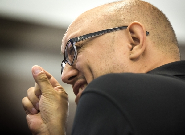 Steven Riesenberger, creative director with Nanotech Gaming, talks about skill-based gaming during a Nevada Gaming Commission hearing at Grant Sawyer Building on Thursday, Sept. 17,2015. The comm ...