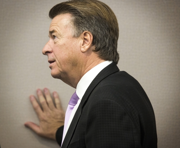 Gregg Giuffria, CEO of G2 Game Design during a Nevada Gaming Commission hearing on skill-based gaming  at  Grant Sawyer Building on Thursday, Sept. 17,2015. The commission chairman approved regula ...