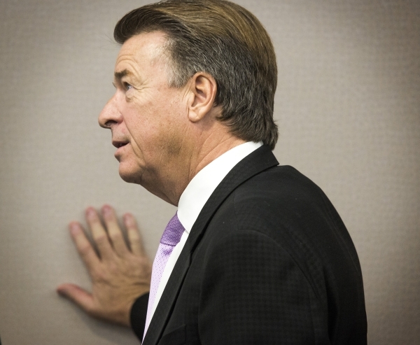 Gregg Giuffria, CEO of G2 Game Design during a Nevada Gaming Commission hearing on skill-based gaming at Grant Sawyer Building on Thursday, Sept. 17,2015. The commission chairman approved regula ...