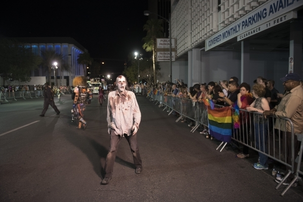 The Fright Dome parade participants are seen during the 17th Annual PRIDE Night Parade in downtown Las Vegas Friday, Sept. 18, 2015. Jason Ogulnik/Las Vegas Review-Journal