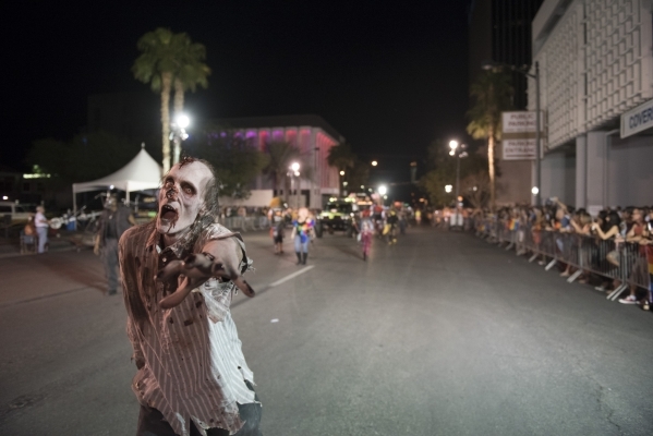 The Fright Dome parade participants are seen during the 17th Annual PRIDE Night Parade in downtown Las Vegas Friday, Sept. 18, 2015. Jason Ogulnik/Las Vegas Review-Journal
