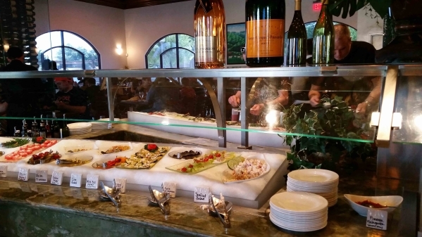 Weekend brunch at Via Brasil Steakhouse, 1225 S. Fort Apache Road, includes the all-you-can-eat gourmet salad bar as well as a made-to-order omelet and waffle station. (Lisa Valentine/View)