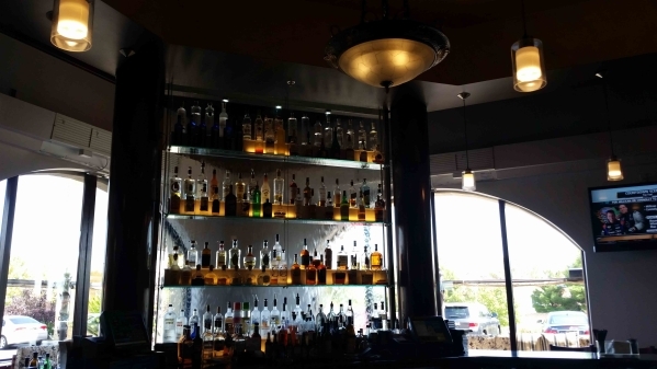 The water feature is shown behind the bar at Via Brasil Steakhouse, 1225 S. Fort Apache Road. (Lisa Valentine/View)