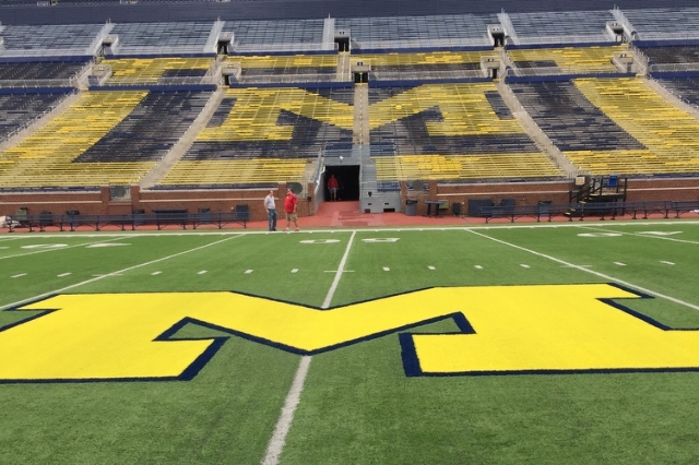Michigan Stadium, nicknamed "The Big House", in Ann Arbor, Michigan. (Ed Graney, Las Vegas Review-Journal)