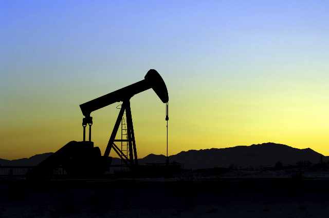 Oil Pumper at sunset