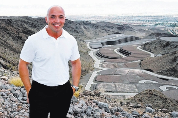 Darin Marques, Ascaya‘s sales manager, shows off the new Henderson luxury community. A vacant lot at just over 1.1 acre sold for $2.6 million dollars. (Courtesy)
